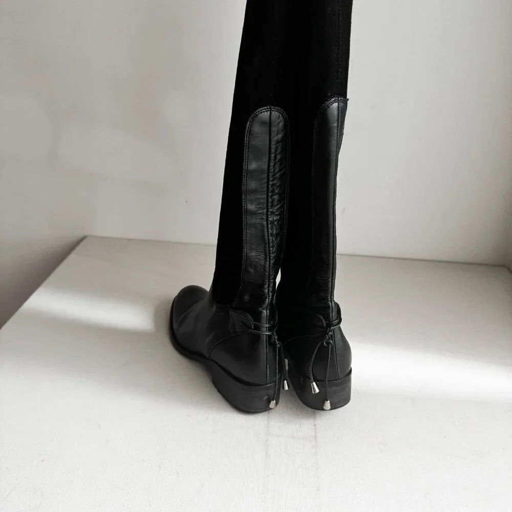 Rudsak Leather Suede Over the Knee Sock Boots 35